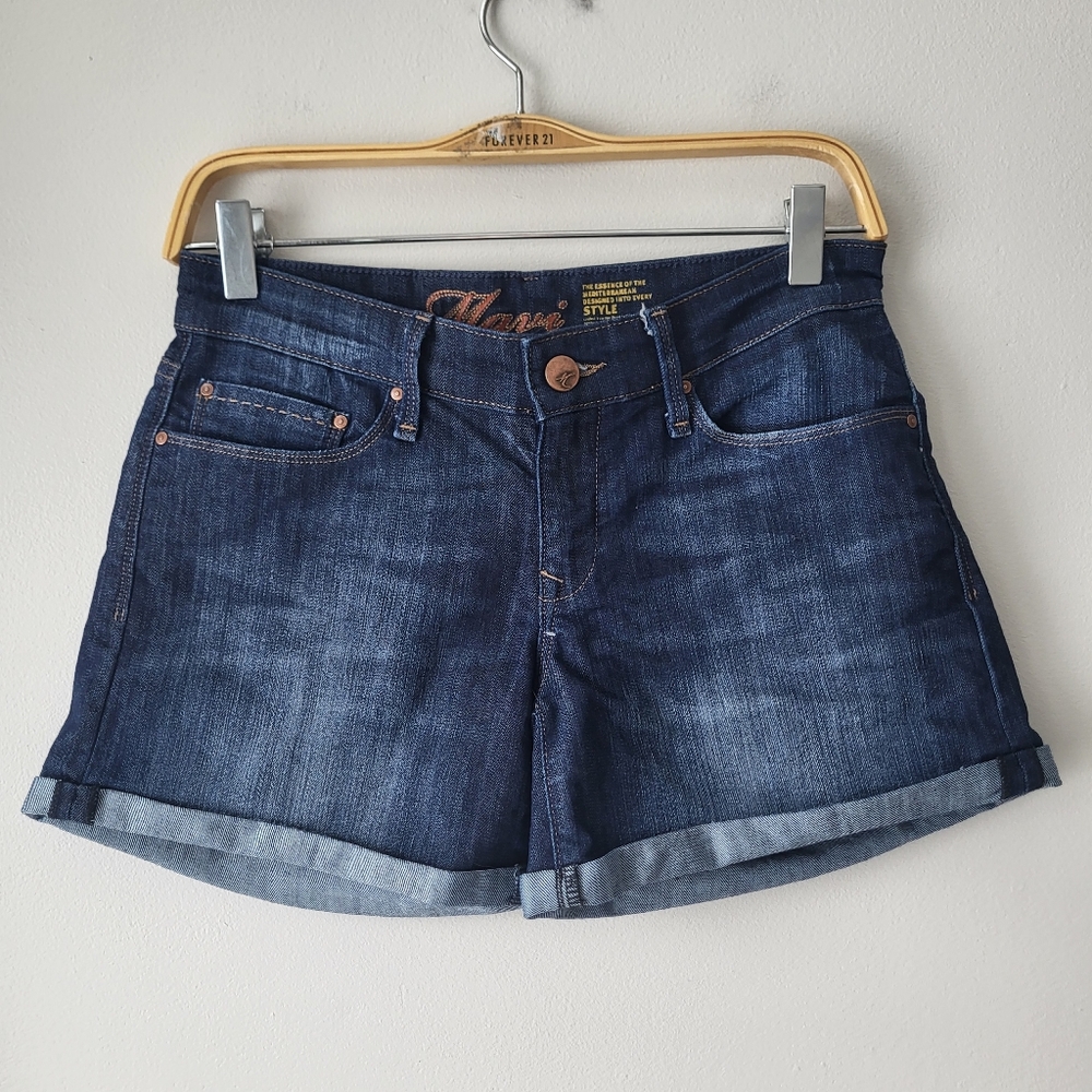 Mavi Dark Blue Jean Shorts